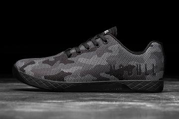 Black Nobull Camo Men's Trainers | CA H1334A